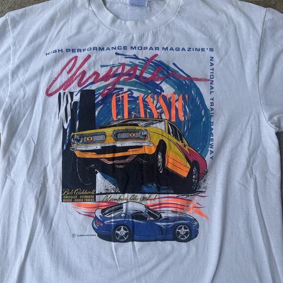 1997 Chrysler Classic Racing T Shirt Size Large Hanes Tag White - Picture 2 of 7